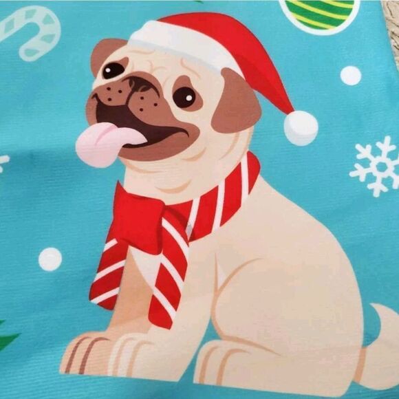 Pug Christmas Pillow Cover - Picture 4 of 7